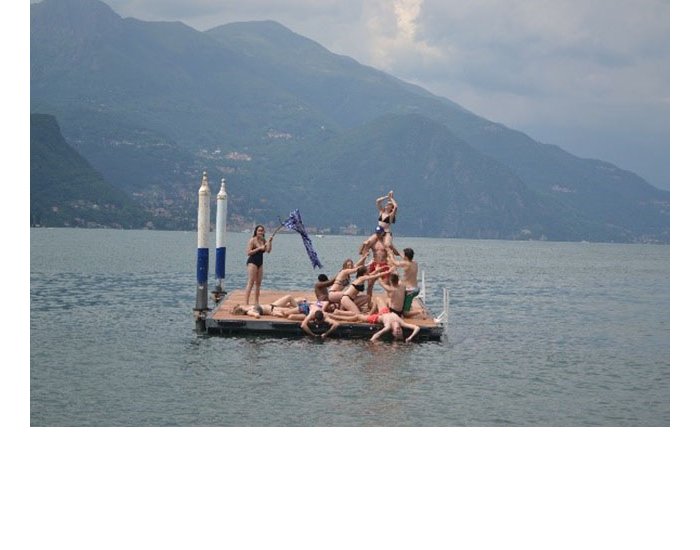 Tableau vivant Le radeau de la Méduse – Lac de Côme – 2019
